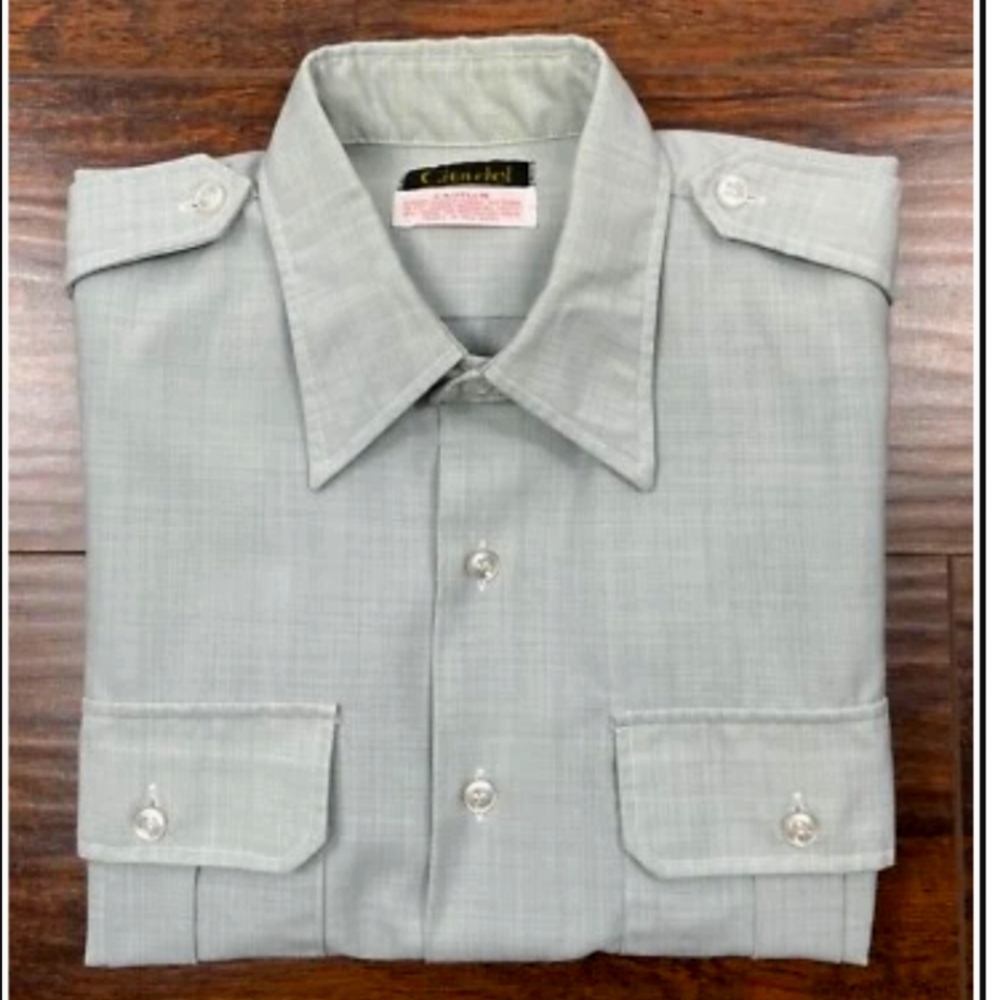 Citadel Vintage USA Military Men's Short Sleeve Wool/Polyester Blend Size 16